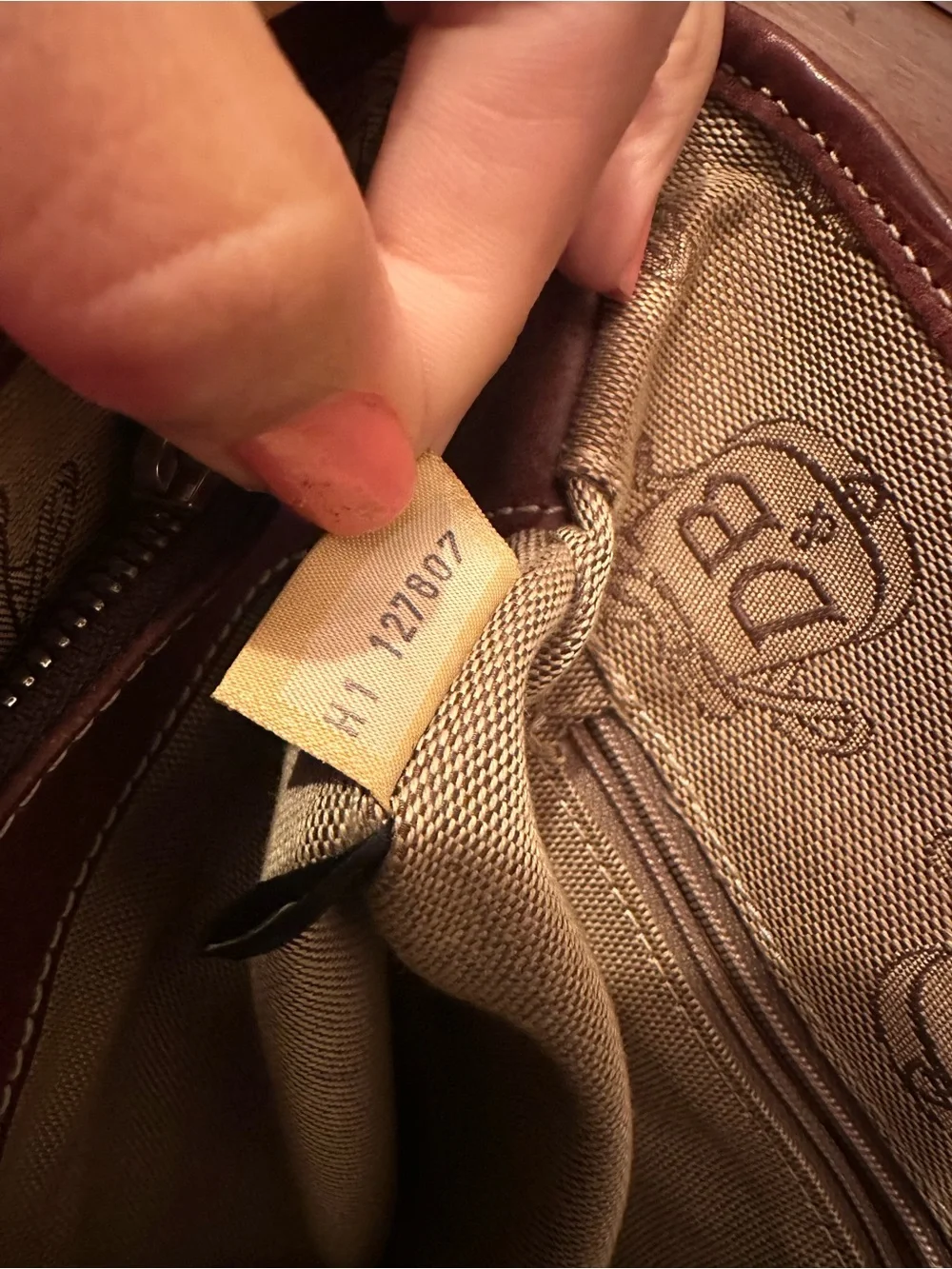 Vintage Dooney & Bourke Brown Logo satchel - handbag